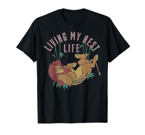 T-shirt Le Roi Lion Disney fini les hauts inconfortables adoptez Living My Best Life