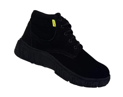 Bota De Segurança Masculina Preta Cadarço Couro Nobuck Epi Ca (35)