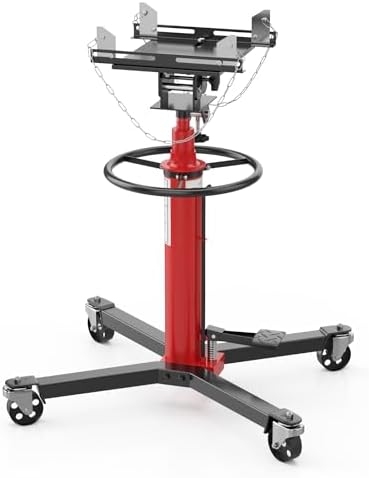 Transmission Jack,1100 LB,1/2 Ton Capacity,34"-68" Lifting Range,...
