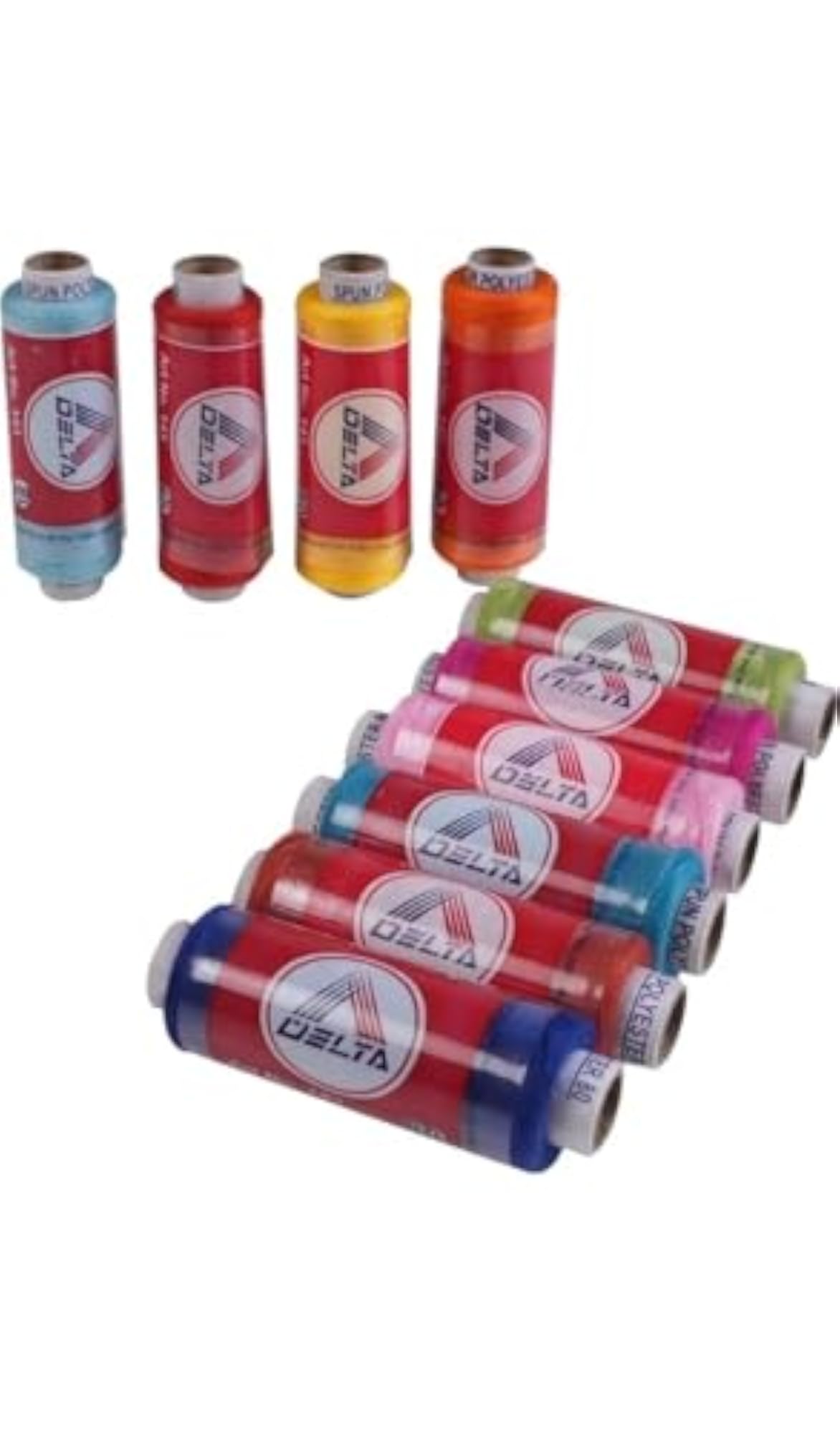 Supermoon White Thread Box Set, 100 Pcs Roll