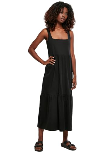 Urban Classics Damen Ladies 7/8 Length Valance Summer Dress Black, XL