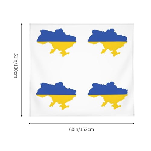 Tapiz de Ucrania grande de 152 x 130 cm como manta artística para pared 5