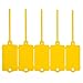LeadSeals 100pcs Blank Plastic Tags for Labeling Reusable Hanging Tags Ties Key Tag Storage Labels Waterproof Plastic Mark Label Writable Hang Sign with One Marker Pen (Yellow)