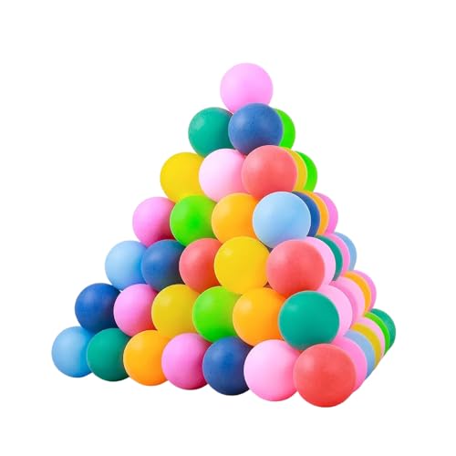 1ABOVE 25pk Multicolour Ping Pong Balls, 40mm Table Tennis Ball, Suitable for pong balls parties, Decoration, Classroom games, Teaching methodologies, School Crafts and more