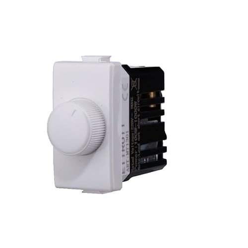 Moduli Prese Interruttori Shucko Pulsanti Usb Dimmer Compatibile Matix (Modulo Interruttore Dimmer 1P 230V 100W-1000W Bianco)