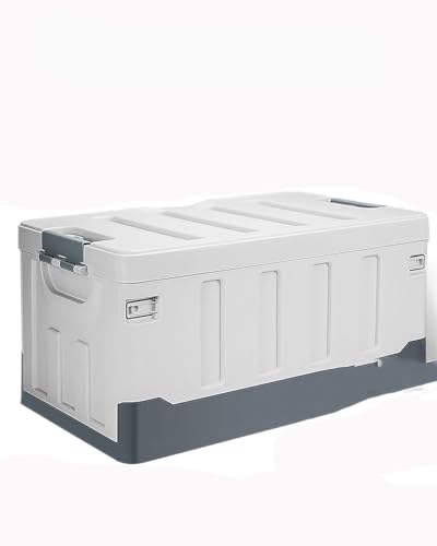 MLLNPP Facile Da Pulire Copertura piana per auto, 60 litri, grande contenitore per bagagliaio Stabile E Affidabile(Bianco)