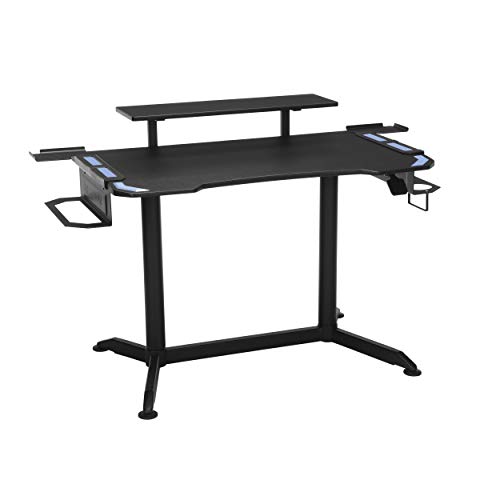 RESPAWN RSP-3010 Computer Ergonomic Height Adjustable Gaming Desk, 52.6 in, Blue