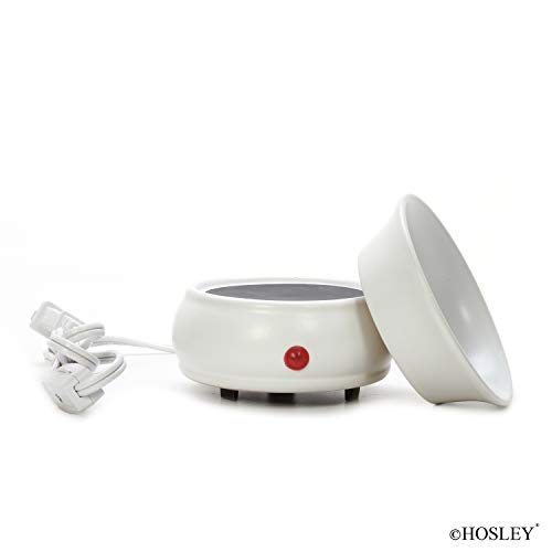 Hosley White Ceramic Electric Fragrance Candle Wax Warmer. Ideal For Spa And Aromatherapy. Use Brand Wax Melts Cubes Essential Oils And Fragrance Oils #TOP7