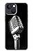 R1672 Retro Microphone Jazz Music Case Cover for iPhone 13 Mini
