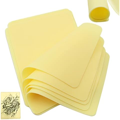 Tattoo Skin Practice - Sotica 10PCS 6"x8" Silicone Fake Skin Silicone Pads Blank Double Sides Tattooing Microblading Eyebrow Practice Skin for Beginners and Experienced Artists Tattoo Supplies Cover