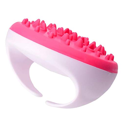 1PC De Las Celulitis Y Removedor Cepillo Mitt Celulitis Cepillo Masajeador Corporal Ayuda Apretado Suave Y El Tono De La Piel Herramienta De Masaje Sin Esfuerzo (Rosa)