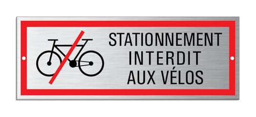 Schild Parken verboten für Fahrräder 175 x 65 mm, Aluminium, 2-fach gelocht, wetter- und UV-beständig