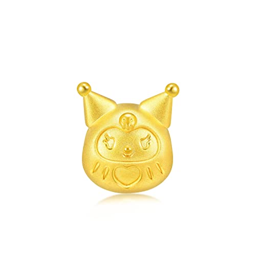 Chow Sang Sang Sanrio 999 24K Solid Gold Kuromi Charm Bracelet For Women And Girls 91403C #TOP3