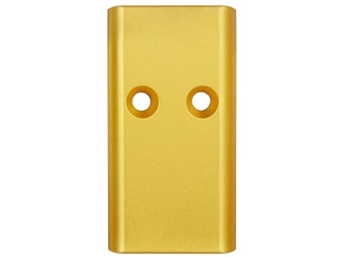 NDZ Performance MOS Optic Cover Plate for Glock Gen 4 & 5 – Aluminum – Fits G17 G19 G20 G21 G22 G23 G34 G35 G40 G41 G45 G47 – Gold – Plain – Made in USA