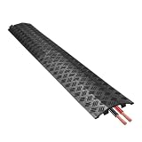 Rampa di protezione per cavi da pavimento, copertura per cavi elettrici, protezione per tubo carrabile, per esterni, garage, marciapiedi, asfalto, giardino,