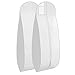 Bags for Less Wedding Gown Travel & Storage Garment Bag Soft, Breathable, Durable, Rip & Water Resistant Material – Large Size With 10’’ Gusset – Clear Vinyl Pouch For Labeling