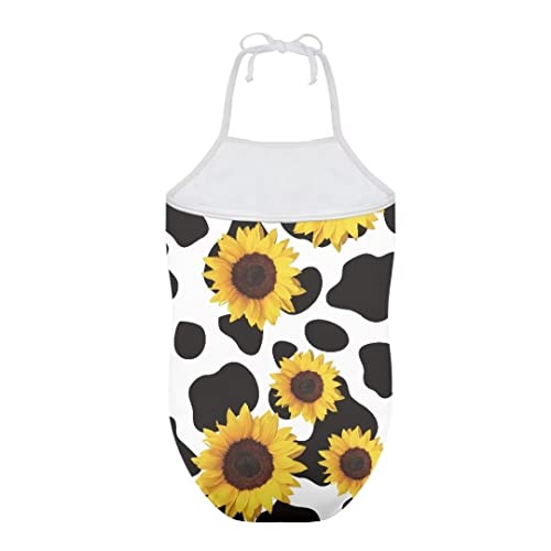Image of Pinupub Girls One Piece Swimsuit Off Shoulder Halter Neck Cute Fashion Hawaiian Tropical Bathing Suit