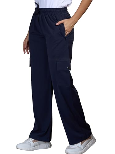 Image of CUPID Women Smart Slim Fit Easy Wash Cotton Cargo Pants