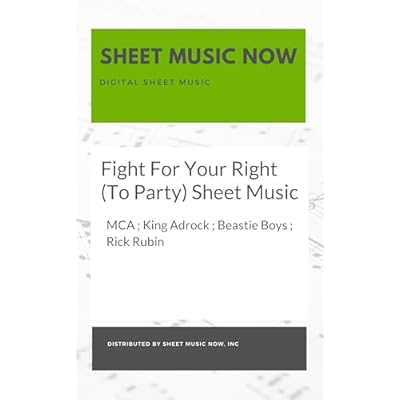 Fight For Your Right (To Party) Sheet Music