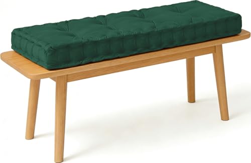 Genérico Cojín De Banco De 10cm De Grosor para Interior Cojín De Asiento con Mechones Cojín De Repuesto para Muebles De Jardín para Exterior Patio Alféizar De Ventana Sofás(#10,100x35x10cm)
