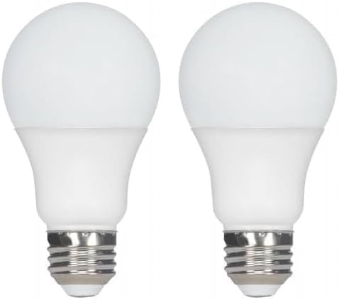 Satco 11402 Econo - Bombilla LED A19, repuesto de 40 W, 2700 K blanco cálido, 450 lúmenes (paquete de 2)