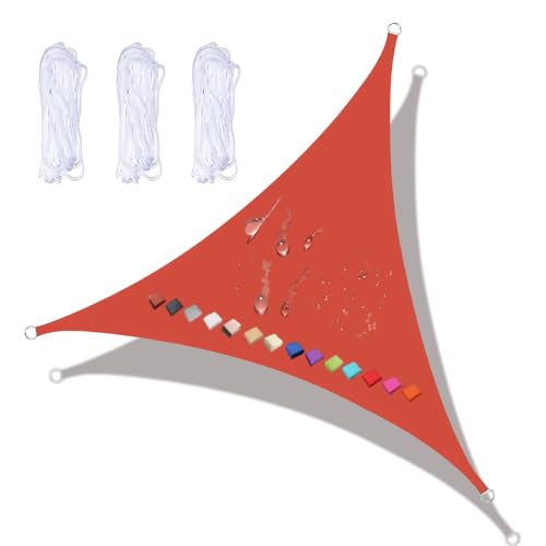 Voile d'ombrage triangulaire 3x3x4,3m imperméable pour jardin