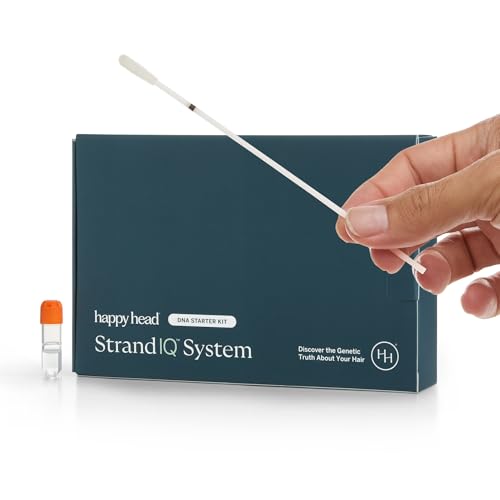 Happy Head StrandIQ™ System DNA Starter Kit and Hair Wellness Reports - Hair & Scalp Trait Analysis with Personalized Care Suggestions - Easy at-Home Swab & Mail