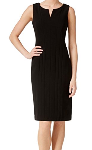 Calvin Klein Women's Sleeveless Sheath Dress with Seaming Detail