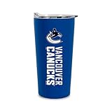 Rico Industries NHL Hockey Vancouver Canucks 18oz Soft Touch, Easy Grip Tumbler