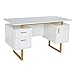 Techni Mobili Storage Drawers and Cabinet 51.25” W-Modern Office Large Floating Desktop Surface Desk, 23.6