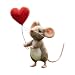 Imagen de Generisch Ratón de fieltro de San Valentín