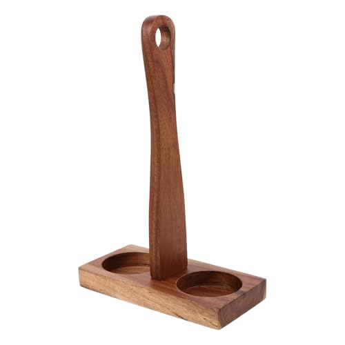 Image of JOINPAYA Wooden Mill Rest Tray for Spice and Salt Mill, Brown Acacia Wood Pepper Grinder Holder with Surface Protection and Easy Maintenance, for Kitchen Countertop Storage Solutions