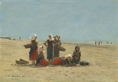 Pintura al óleo impresa de Boudin: arte clásico de 60x90cm para dar elegancia a tu hogar