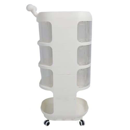 Chariot de rangement à tiroirs transparents plastique PP - 5