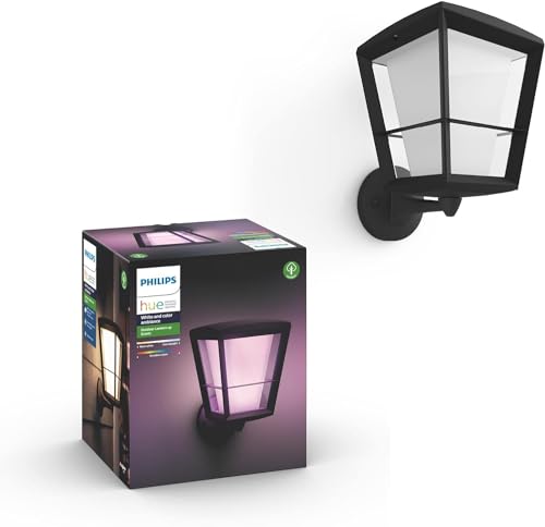 Philips Hue Econic, Lampada LED da parete, Nero