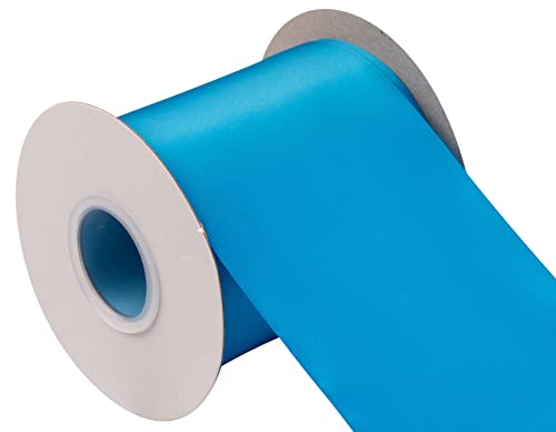 AVANAVA 100mm Wide Ribbon Double Face Satin Ribbon - 22 Meters (327-Mosaic Blue), 100mm x 22M - Image 3