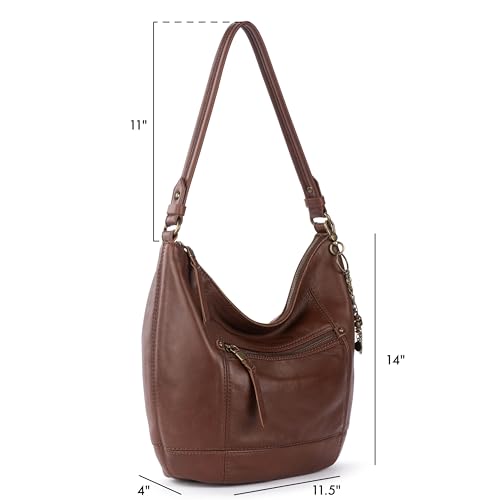 Image of The Sak Sequoia Hobo Bag - Premium Large Leather Women's Handbag for Everyday & Travel - Durable Purse With Zipper Pocket