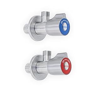 Lazardo LZ-EK14-19 Edelstahl Eckventil Set