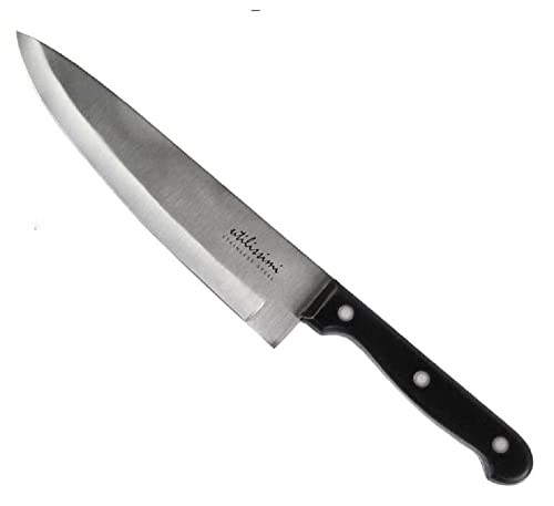 Utilissimi - Couteau de cuisine CHEF - Lame entière 20 cm - Idéal pour hacher, trancher pain et viande Cover