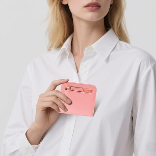 Image of Small Wallet for Women Rfid Blocking Slim Credit Card Holder Bifold Ladies Mini Purse