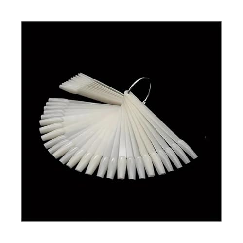 Bâtonnets d'échantillons de couleur pour ongles transparents Bp002-5 en éventail