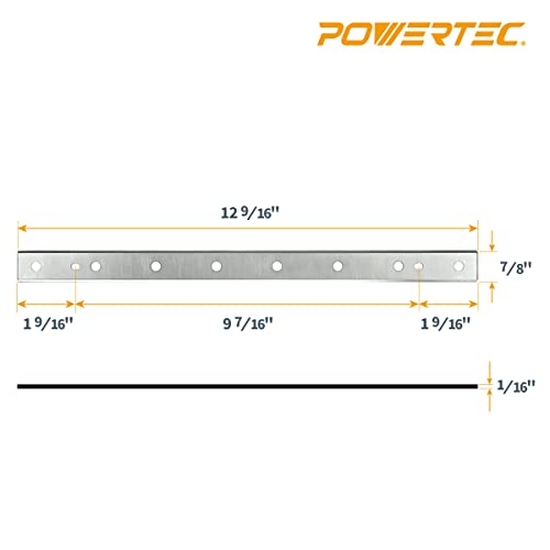 image for POWERTEC 12-1/2 Inch Planer Blades for DeWalt DW734 Planer, Replacemen