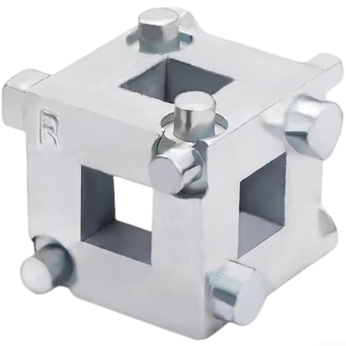 babominimer Carbon Steel Brake Pad Replacement Tool 3/8 Disc Brake Piston Adjuster for Automotive Caliper Retraction, 3.32 x 3.32 x 2.54 cm, Silver