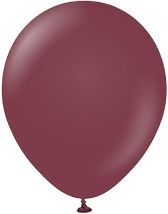 Kalisan Latex Standard Balloons Pack of 100 One Size Burgundy