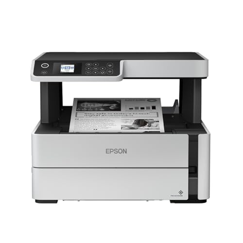 Epson EcoTank M2170 A4 Mono Çok Fonksiyonlu Yazıcı, Wi-Fi + Ethernet, Çift Taraflı, Siyah Beyaz, Tarayıcı + Fotokopi