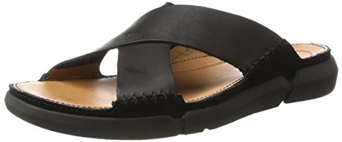Clarks Men's Slingback Sling Back Sandals, Black Black Leather, 8.5