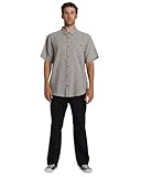 Manches : courtes Billabong Chemise Classique Sundays tissée à Manches Courtes pour Homme, Gris, Taille S