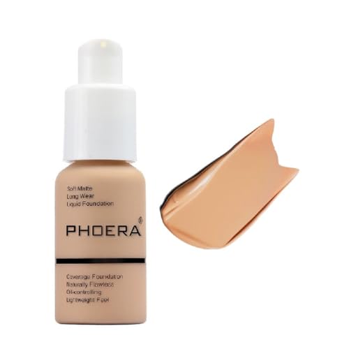 PHOERA Foundation,Full Coverage Flawless Soft...