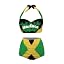 Jamaican Flag Green Palm Trees Printed