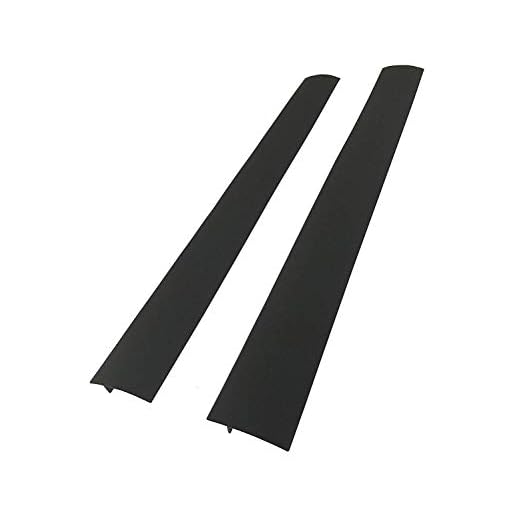CozyKit Silicone Kitchen Stove Counter Gap Cover Long & Wide Gap Filler (2 Pack) Seals Spills Between Counters, Stovetops, Washing Machines, Oven, Washer, Dryer - Heat-Resistant and Easy Clean (Black)